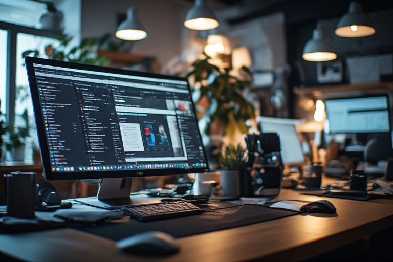 AI for customer service. Workspace computer with too many tabs, showing internal inefficiency in customer service.
